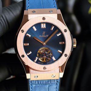 Hublot 45mm Automatic Super Clone Watch with Leather Strap & Cash on Delivery 1086287057 - front view